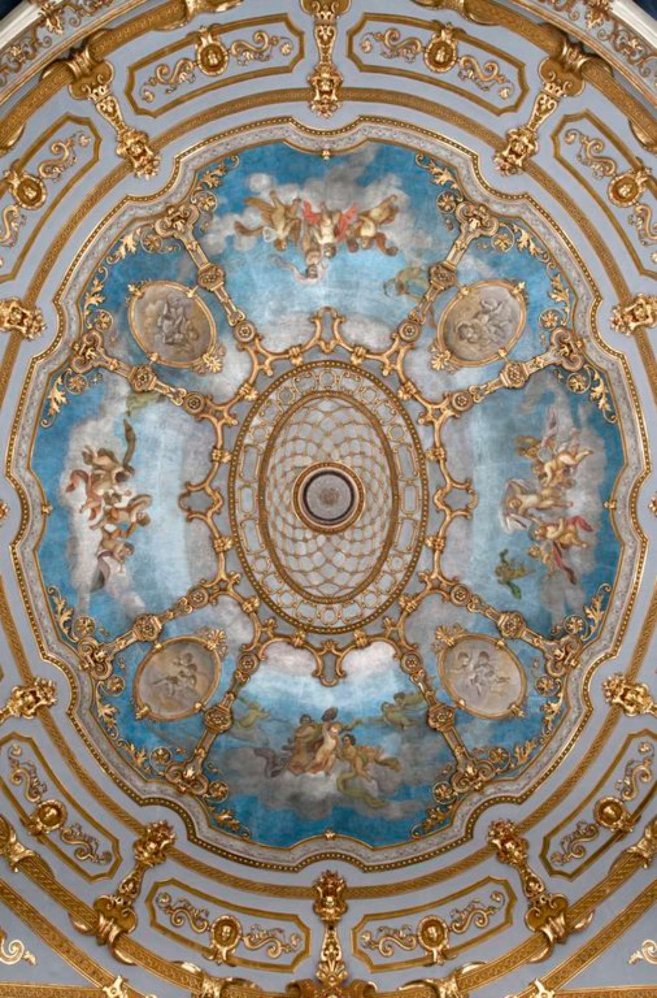 Piacenza, Teatro Municipale, particolare del velario (foto Andrea Scardova, IBC) 2016